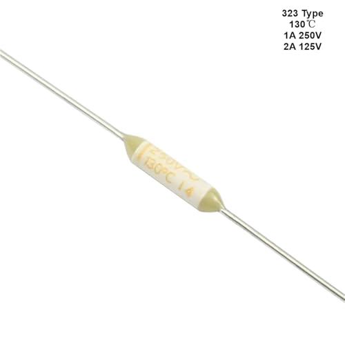 Fusible thermique TF 130C 1A composant de sécurité électronique axial
