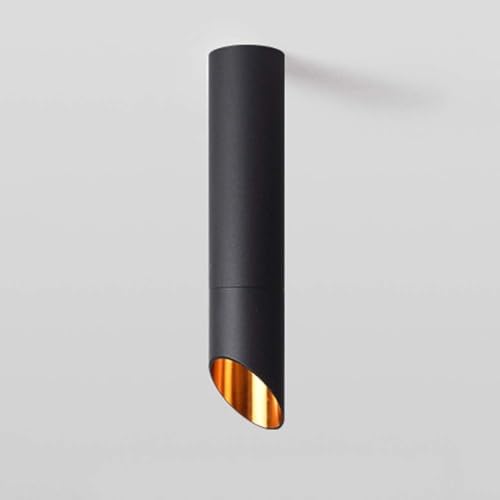 Hertl Lampadari contemporanei, Faretto da soffitto a LED con montaggio su superficie Faretto da incasso Lampada da accento nera antiriflesso Faretto da superficie COB Compatibile con Corridoio Corrido
