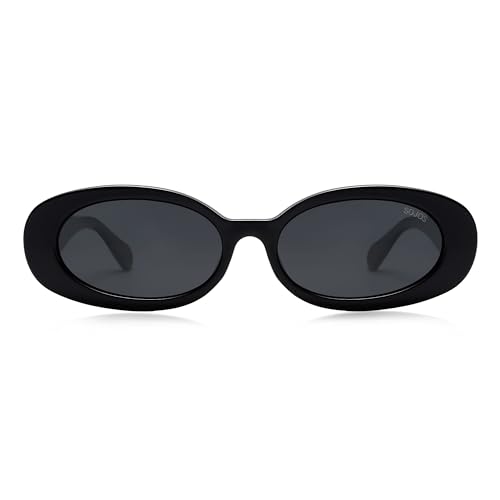 Image of SOJOS Ocean Collection Retro Oval Polarized Sunglasses Women Men SUNLIGHT