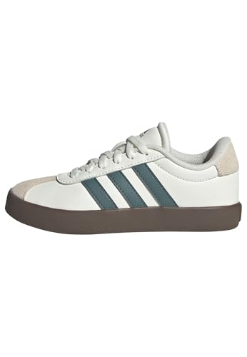 adidas Unisex-Kinder Vl Court 3.0 Schuhe, Off White Preloved Teal Wonder White, 3.5 UK Child