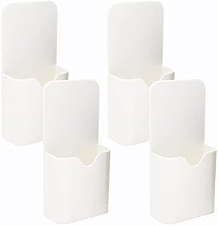 Neikafan Dofu 4Pcs Magnetic Marker Holder Whiteboard Pen Holder Organizer Dry Erase Marker Cup Holder School Home Office Supplies for Refrigerator Metal Cabinet Dry Erase Board