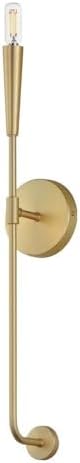 Maxim Vela - 1 Light Wall Sconce-24 Inches Tall and 5 Inches Wide-Satin Brass Finish