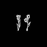 Tatouage Ephemere À Base De Plantes, Deux Tulipes, Tatouages Au Poignet, Imperméables, Deux Semaines, Non Lavables, Non Réfléchissants, Semi Permanents, Pour Femme Et Hommetatouages Temporaires