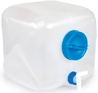 GSI Outdoors 55452 Collapsible 20L Wide Mouth Water Cube – Heavy-Duty BPA-Free Portable Water Container for Camping, Basecamp, Group Trips & Emergency Water Storage