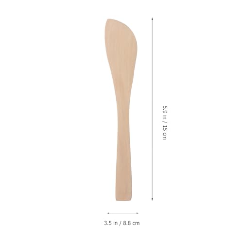Image of DOITOOL 20Pcs Wooden Butter Knife, 5.9 Inch Jelly Cheese Spreaders Bread Sandwich Jam Spreaders Mini Wooden Spatulas Dip Spreading Knives for Home Kitchen Restaurant