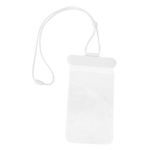 SEWACC Floating Waterproof Phone Pouch View Touchscreen Case for Beach Swimming Diving Outdoor Fun White