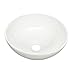 Small Mini Round Above Counter Vessel Bathroom Sink White Porcelain With Grade A Vitreous China Finish 11.25" Inch Diameter Renovator's Supply