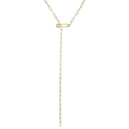 Collier trombone chaîne pompon pour femme le cadeau élégant et tendance à offrir