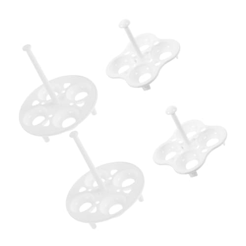 BUGUUYO 4 Piezas Puesto De Huevos Del Refrigerador Portador De Huevos Soporte De Huevo De Plástico Almacenamiento De Huevos Para La Cocina Estante De Vapor El Plastico Blanco