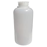  Bottiglia in plastica (PE), cilindrica a collo largo, capacità 2000 ml, chiusura con tappo a vite e sottotappo (inclusi)