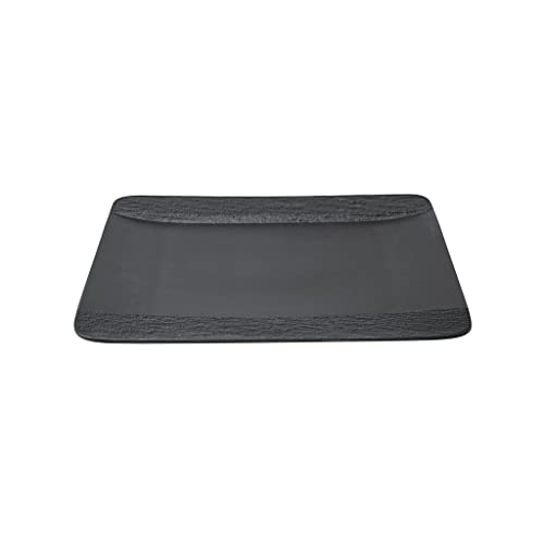 Villeroy & Boch 10-4239-2610 Manufacture Rock Square, Modern Plate Maoffrom Premium Porcelain, Dishwasher Safe, Black - Image 2
