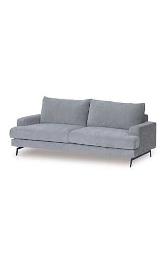 関家具 大川家具 ソファ ソファー 布 ファブリック エレーナ 3人掛け 三人掛け グレー 344461