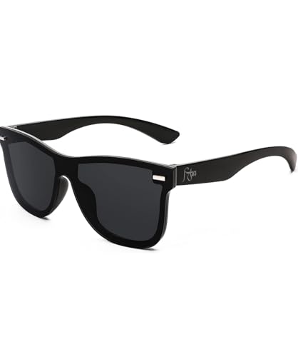 Image of UV400 Rimless One-Piece Lens Reflective Sun Glasses for Men & Women