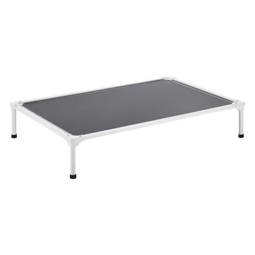 VEVOR Letto Rialzato per Cani per Cani di Grossa Taglia, Lettino Portatile Rialzato per Animali Domestici con Struttura in Tubo di Alluminio e Rete Teslin, per Interni Esterni, Taglia XL, Grigio