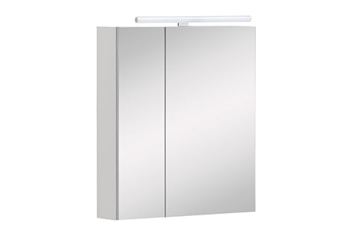 Schildmeyer Spiegelschrank Maxim 155031, mattweiß, 60 x 16 x 74,7 cm