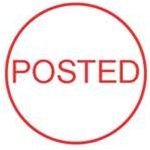 Round Stock Stamp POSTED