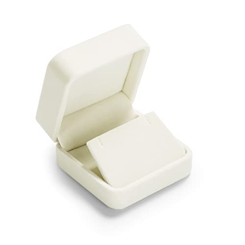 Oirlv Velvet Earring Gift Box Wedding Valentine's Day White Earrings Stud Case