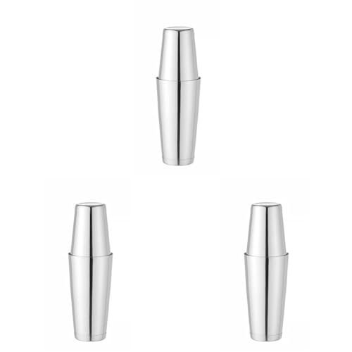 HENDI Coctelera, BarUp, coctelera Boston Tin-on-Tin, uso universal, 2 vasos mezcladores contrapesados: de 600ml, ø90x(H)140mm y de 800ml, ø92x(H)174mm, apto para el lavavajillas, acero inoxidable