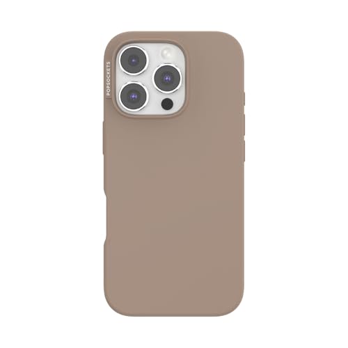 PopSockets Japan - |bv\Pbc Wp PopCase iPhone \ MagSafeΉ CX[dΉ P[X̂ - Solid MS Case No Grip (Latte, iPhone 16 Pro)