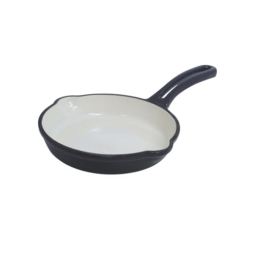 Mirro 6in Cast Iron Enamel Skillet, Gray