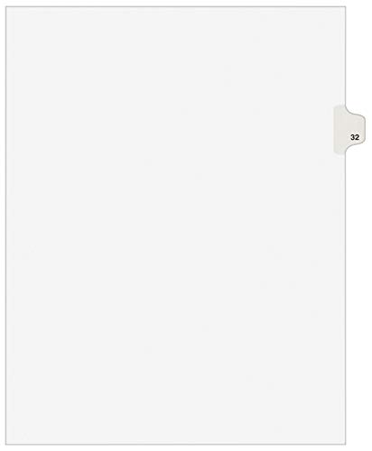 Avery Legal Dividers Premium Individual Tab Titles Letter Size Side Tabs 32 Pack of 25 01032