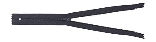 Image of Mandala Crafts 80 PCs Black Closed-End 14 Inch Nylon Zippers for Sewing