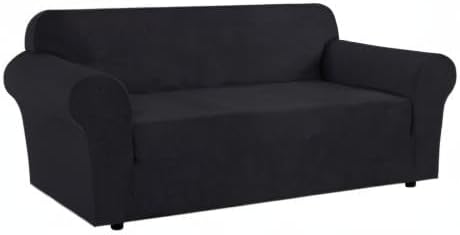 Miniatura 9 de H.VERSAILTEX - Fundas elásticas para sofá, funda protectora removible para sofá, 1 pieza, tela de licra elástica y jacquard con textura cuadriculada