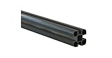 HORI® Rhombus-Style Pfosten | WPC Sichtschutz | Aluminium | Stecksystem | Zaun | Garten | Gartenzaun | Lamellenzaun | Windschutz | Zaunelemente I Grau I zum Einbetonieren