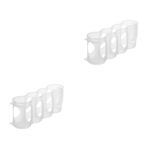 Warmhm 4pcs Storage Cube Boxes for Fridge Beer Preservation Box Kitchen Container Crisper