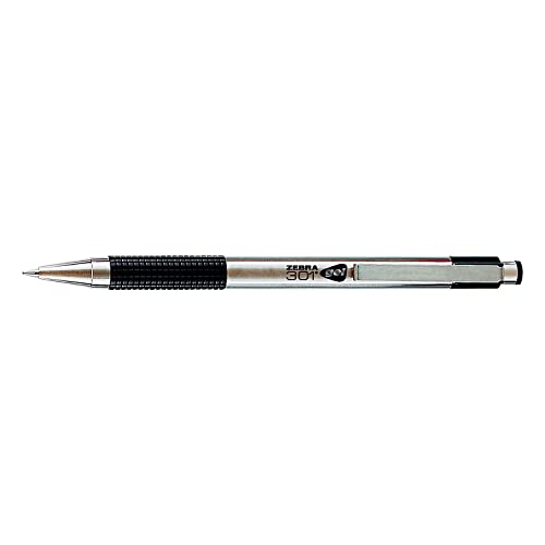 Bolígrafo retráctil Zebra gel negro medio miniatura 2