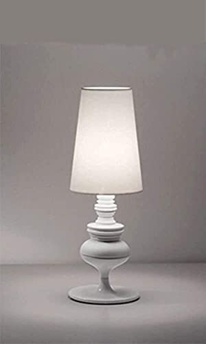 Lampe de bureau postmoderne sculptée blanche en hauteurs D25 H75