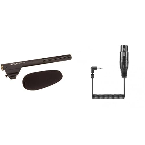 Sennheiser MKE 600 Shotgun Microphone Black with KA 600 Connection Cable 3.5mm