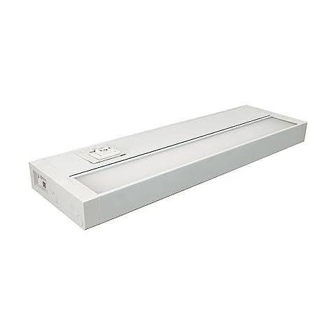 Nora Lighting Nora NUDTW-882223345WH LEDUR Selectable CCT & Output 120V Edge-Lit LED Undercabinet,27003000350040005000K (White,22 Inch ) Cover