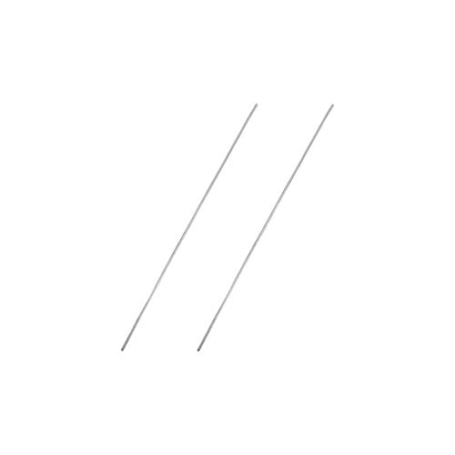 Image of uxcell 1mm x 100mm 304 Stainless Steel Solid Round Rod for DIY Craft - 2pcs