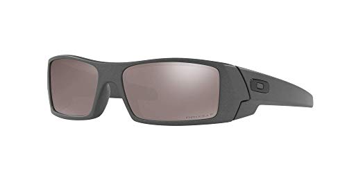 Oakley GASCAN OO9014 Sunglasses For Men + Accessories Bundle (Steel/Prizm Black Polarized (901435), 60)