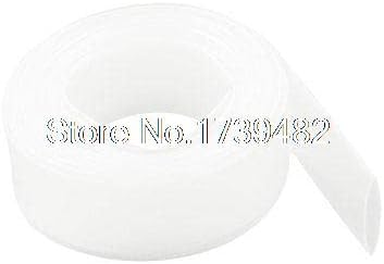 Ratio 2:1 22mm Clear White Polyolefin Heat Shrinkable Tube 8M 26.2Ft