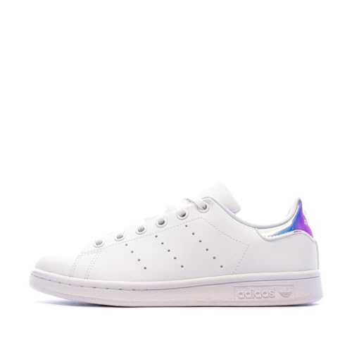 adidas Mixte enfant Stan Smith Sneaker, Ftwr White Ftwr White Silver Met, 38 EU
