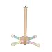 Bothyi Bird Stand Perch Toy Cockatiel Toy Hemp Ropes Wrapped Resistant Easy Installation Wooden Exercise Stand Parrot Perch