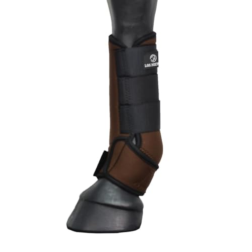Protector Softopren Los Nietos Dressage |Set de un par | Talla XL | Color Marrón | Equipamiento para el caballo | Producto de Guarnicionería | Tradición artesana | Los Nietos