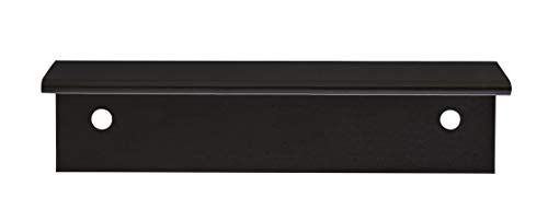 Image of Amerock Edge Pull 3 in (76 mm) Center-to-Center Flat Black Cabinet Pull - 10 Pack