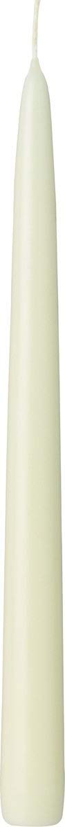 IHR Pair Tapered Candle 24cm Solid Coloured - (Ivory)