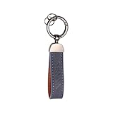 Ayrton Senna F1 Leather & Metal Keychain