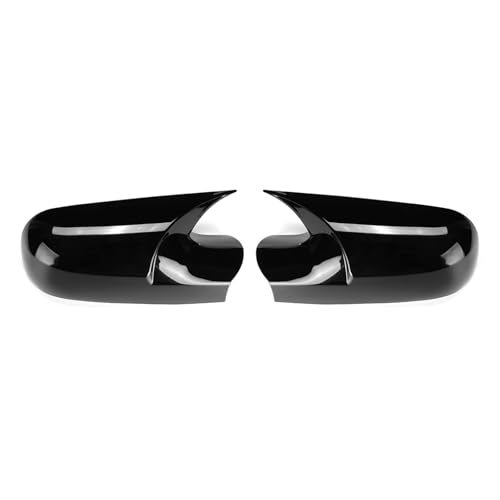 Coque de rétroviseur pour Renault Megane 2 cache rétroviseur extérieur noir brillant MK2 paire