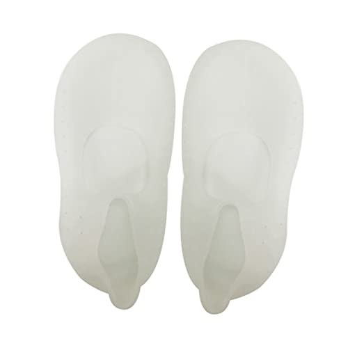 Gogogmee Cracked Foot Silicone Socks Reusable Washable Prevent Skidding Forward Foot Massage Socks Size l