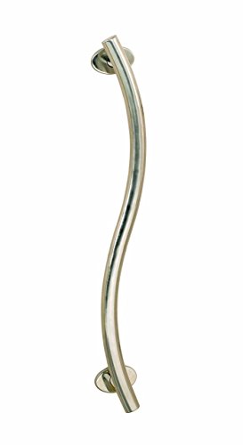 Barre d'appui de douche pour éviter les chutes : inox courbé 61 cm