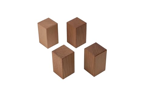 Preisvergleich Produktbild Philos 8262 - Carrom-Füßchen zum Unterstellen, 4 Stück aus Buche, Zubehör