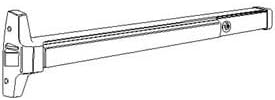 UltraComm 02056 Bar Panic Exit Wide Head Alum