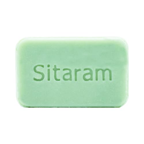 Image of Sitaram Ayurveda Lakshadi Soap | Handmade Ayurvedic Bathing Bar with Lakshadi Kera Thailam | Supports Tan Care, Skin Nourishment & Gentle Cleansing | Sulphate & Paraben Free | 75 g