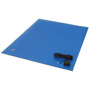 Transforming Technologies MT2448RB 2 Layer Rubber ESD-Safe Table Mat Royal Blue 24 x 48