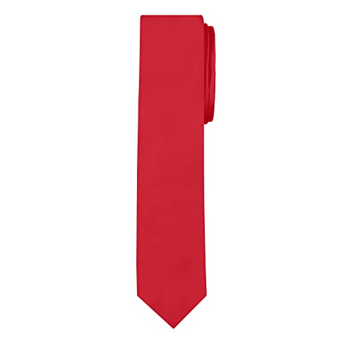 Image of Jacob Alexander Men's Skinny Width 2 inch Solid Color Tie